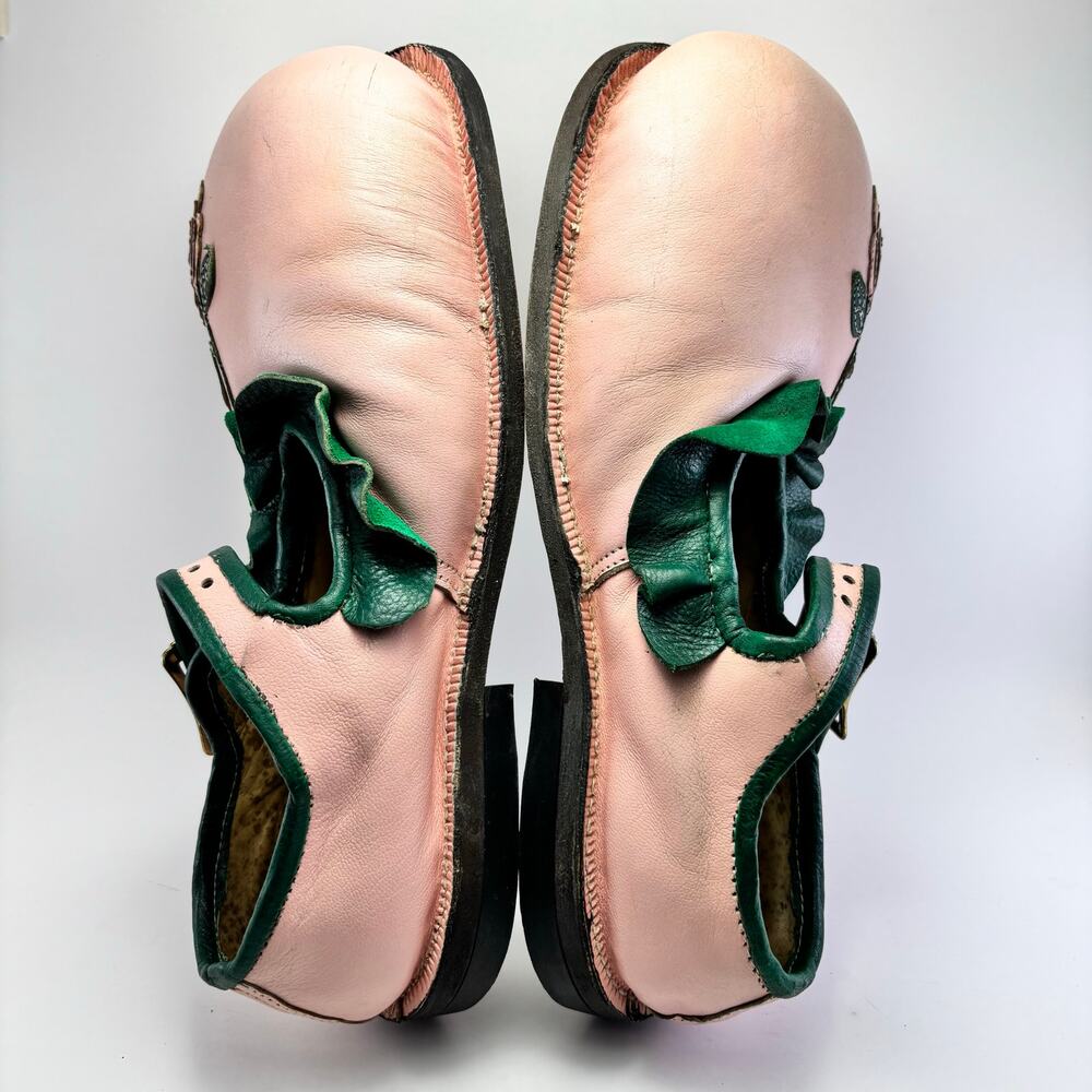 WAYNE & MARTY SCOTT Professional Vintage Custom Womens Pink Clown Shoes Size 7-8 - Picture 6 of 12